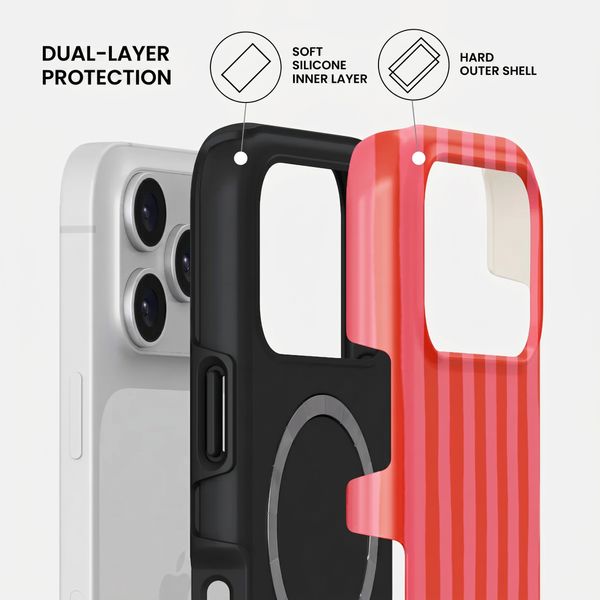 Burga Tough Back Cover with MagSafe Apple iPhone 17 Pro Max - Pomegranate