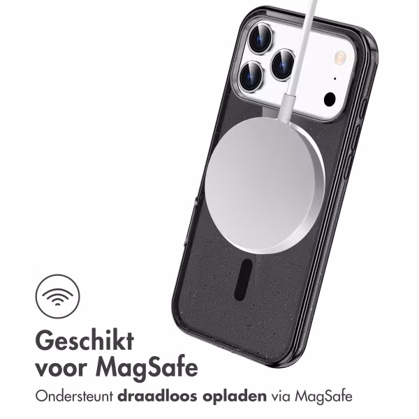 imoshion Sparkle Backcover met MagSafe Apple iPhone 17 Pro Max - Zwart