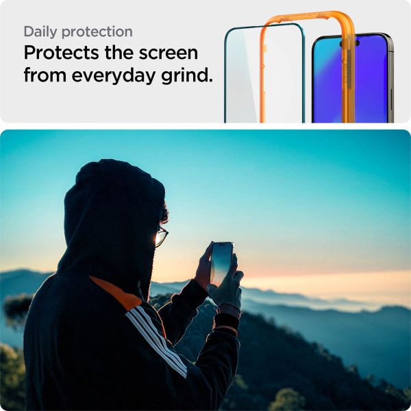 Spigen GLAStR EZ Fit Screenprotector + Applicator Apple iPhone 14 Pro Max