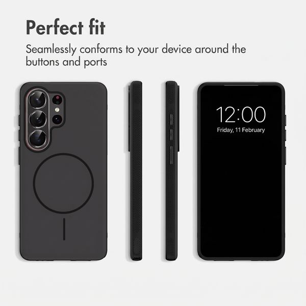 imoshion Colour Back Cover with Thin MagSafe Ring Samsung Galaxy S26 Ultra - Black