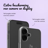 Hoesje met eigen foto en/of tekst Apple iPhone 16 - Sierlijk hartje