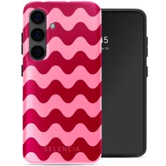 Selencia Vivid Tough Backcover Samsung Galaxy S24 - Wave Vibes Lipstick