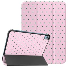 imoshion Design Trifold Bookcase Apple iPad 11 (2025) 11 inch A16 / iPad 10 (2022) 10.9 inch - Happy Dots
