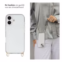 Selencia Backcover met afneembare haakjes Apple iPhone 17 - Transparant