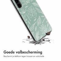 imoshion Design hoesje Samsung Galaxy A34 (5G) - Leaves Line-Art