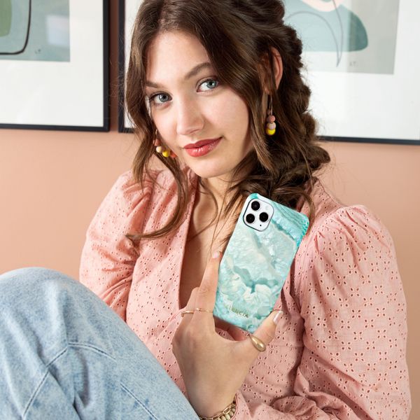 Selencia Maya Fashion Backcover iPhone 11- Agate Turquoise