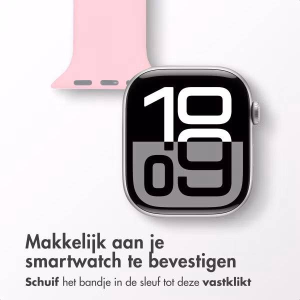 imoshion Verpleegkundige siliconenband Apple Watch Series 1 t/m 10 / SE / Ultra (2) (44/45/46/49 mm) - Roze