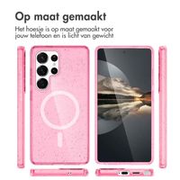 imoshion Sparkle Backcover met MagSafe Samsung Galaxy S24 Ultra - Glitter Roze