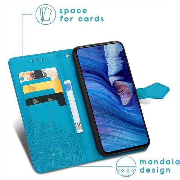 imoshion Mandala Bookcase Xiaomi Redmi Note 10 (5G) - Turquoise