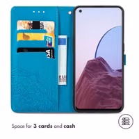 imoshion Mandala Bookcase Oppo Reno8 Lite - Turquoise