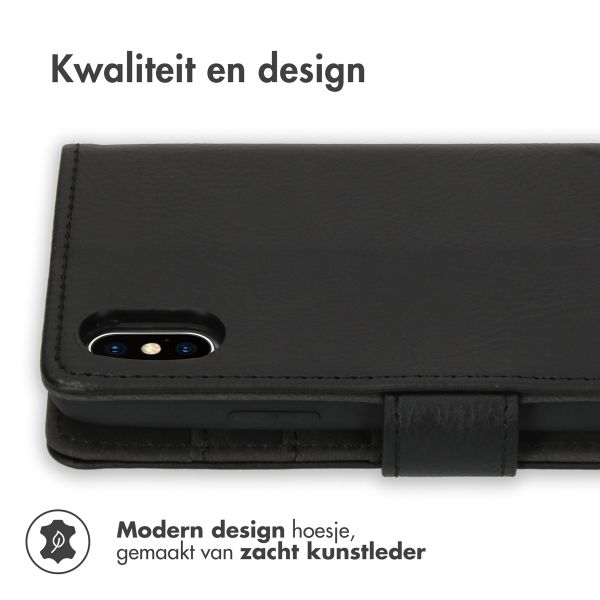 imoshion Luxe Bookcase iPhone Xs / X - Zwart