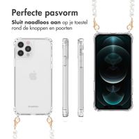 imoshion Backcover met koord + armband iPhone 12 Pro Max - Parels hartjes