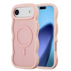 Selencia Wavy Backcover met MagSafe Apple iPhone Air - Soft Pink