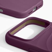 iDeal of Sweden Soft Swirl Silicone MagSafe Case Apple iPhone 17 Pro - Velvet Plum
