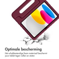 imoshion Kidsproof Backcover met handvat Apple iPad 11 (2025) 11 inch A16 / iPad 10 (2022) 10.9 inch - Velvet Plum