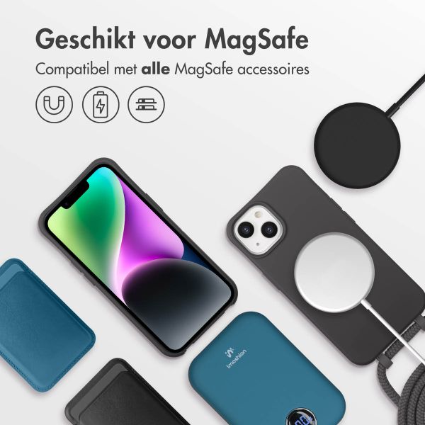 imoshion Color Backcover met afneembaar koord MagSafe Apple iPhone 14 - Black Coffee