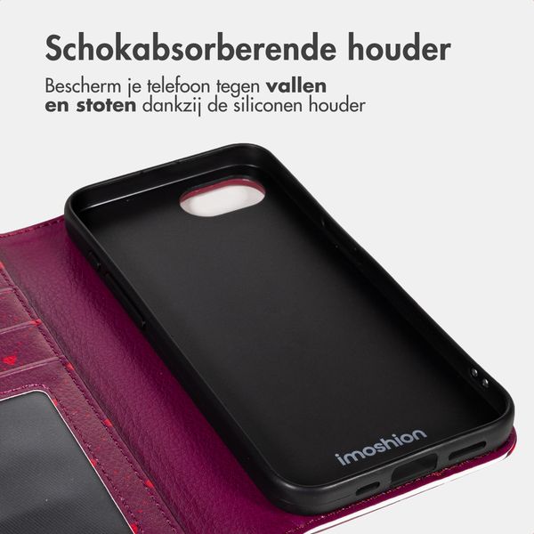 imoshion Design Bookcase Apple iPhone 17e / 16e - Crush Check Coral Dust