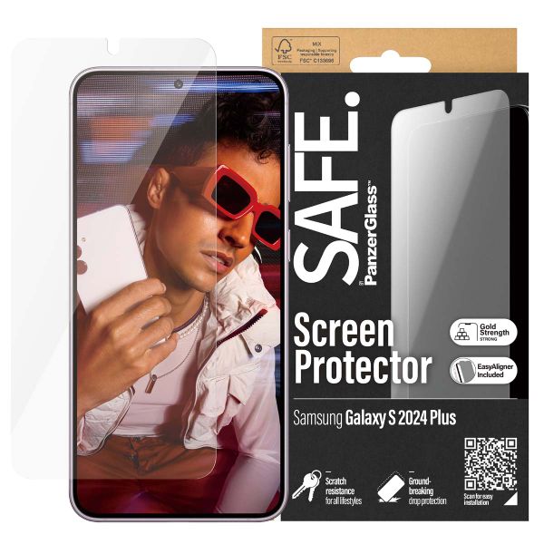 SAFE by PanzerGlass Ultra-Wide Fit Screenprotector Refresh incl. applicator Samsung Galaxy S24 Plus