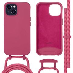 imoshion Color Backcover met afneembaar koord MagSafe Apple iPhone 15 - Raspberry