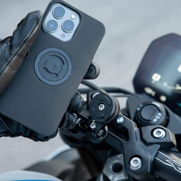 SP Connect Bar Clamp Mount Pro Telefoonhouder Motor - 360° draaibaar - Zwart