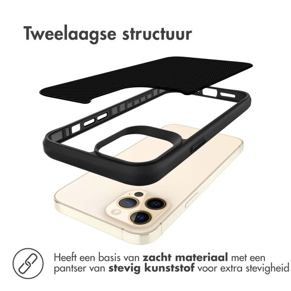 imoshion Rugged Hybrid Carbon Case Apple iPhone 12 Pro Max - Zwart