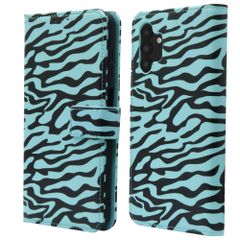 imoshion Design Bookcase Samsung Galaxy A13 (5G) - Black Blue Stripes