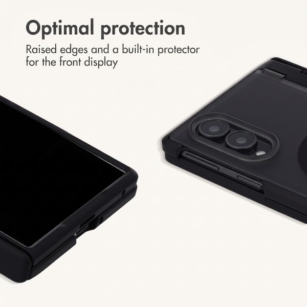 imoshion Frosted Back Cover with MagSafe and Stand Samsung Galaxy Z Fold 8 - Black
