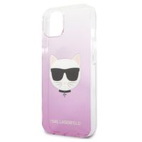 Karl Lagerfeld Hardcase Backcover Choupette iPhone 13 Mini - Roze