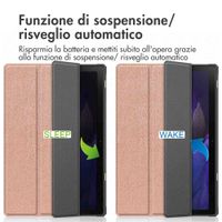 imoshion Trifold Bookcase Samsung Galaxy Tab A8 - Rosé Goud