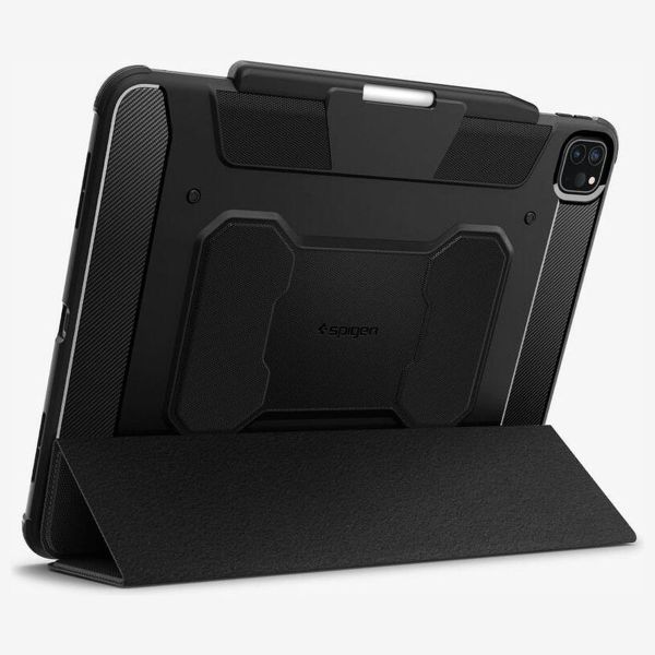 Spigen Rugged Armor Pro Bookcase Apple iPad Pro 13 (2025) M5 / (2024) M4 - Zwart