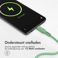 imoshion Braided USB-C naar USB kabel - 1 meter - Groen