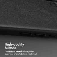 Accezz Leather Back Cover with MagSafe Apple iPhone 16 - Onyx Black
