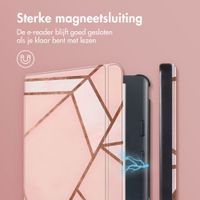 imoshion Design Slim Hard Case Sleepcover met stand Kobo Libra Colour - Pink Graphic