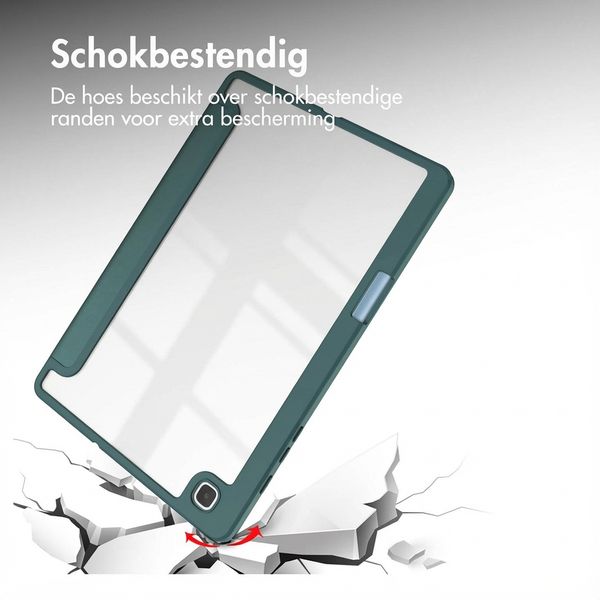 imoshion Trifold Hardcase Bookcase Samsung Galaxy Tab S6 Lite (2020/2022/2024) - Groen