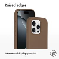 Accezz Liquid Silicone Back Cover with MagSafe Apple iPhone 16 Pro Max - Light brown