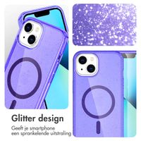 imoshion Sparkle Backcover met MagSafe Apple iPhone 14 - Glitter Paars