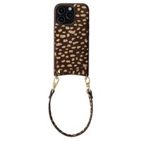 Selencia Nova Real Leather Back Cover with Card Holder Apple iPhone 16 Pro - Fawn Chic