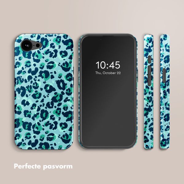 Selencia Vivid Backcover met MagSafe Apple iPhone 16e - Wild Spots Light Blue