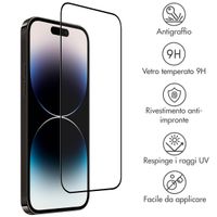 Accezz Gehard Glas Full Cover Screenprotector Apple iPhone 14 Pro / 15 / 16