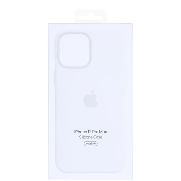 Apple Silicone Backcover MagSafe Apple iPhone 12 Pro Max - White