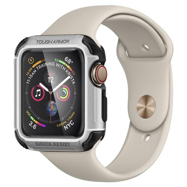 Spigen Tough Armor™ Case Apple Watch 44 mm - Zilver