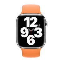 Apple Siliconen solobandje Apple Watch | 38/40/41/42 mm - Maat 4 - Marigold