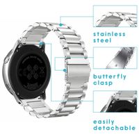 imoshion Stalen bandje Samsung Galaxy Watch 4 / 5 / 6 / 7 / FE (20 mm) - Zilver