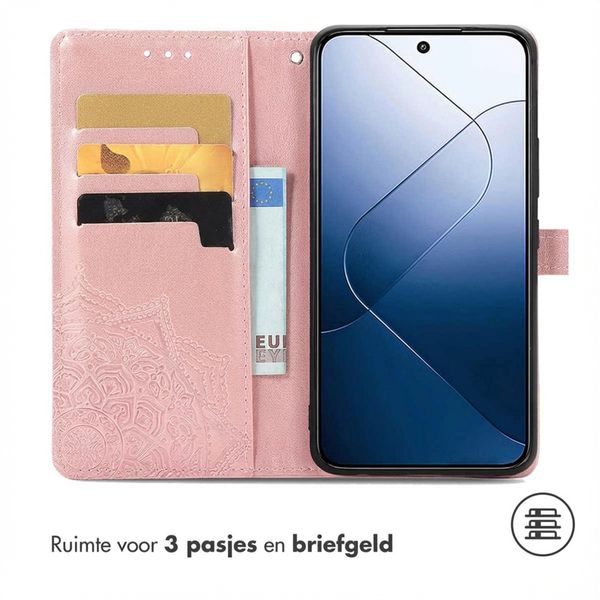 imoshion Mandala Bookcase Xiaomi 14T - Rosé Goud