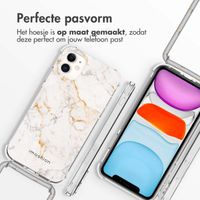 imoshion Design hoesje met koord iPhone 11 - White Marble