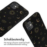 imoshion Siliconen design hoesje met koord iPhone 11 - Sky Black