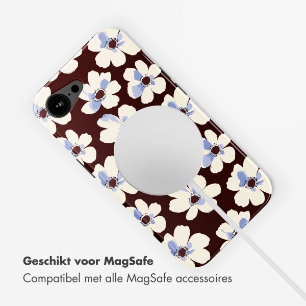 Selencia Vivid Backcover met MagSafe Apple iPhone 16e - Choco Flower Pop
