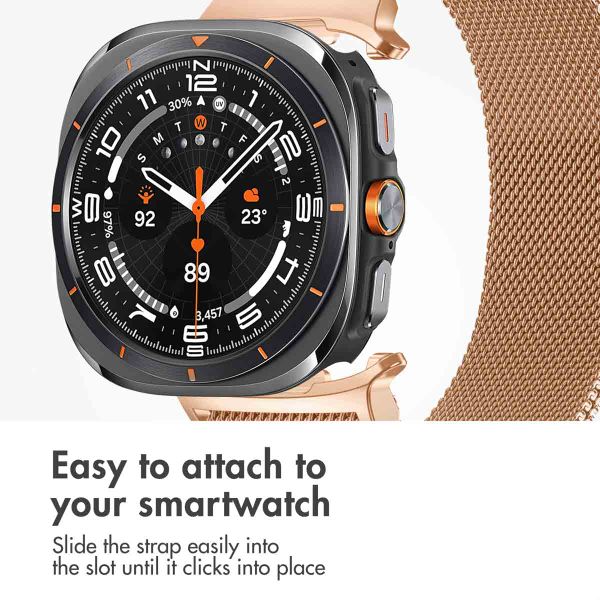 imoshion Milanese magnetic band Samsung Galaxy Watch Ultra 2 (2026) / Ultra (2024/2025) - Rose Gold