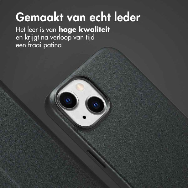 Accezz Leather Bookcase 2-in-1 met MagSafe Apple iPhone 14 - Onyx Black