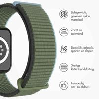 imoshion Nylon bandje Apple Watch Series 1 t/m 9 / SE (38/40/41 mm) | Series 10 / 11 (42 mm) - Dark Olive